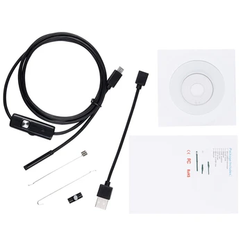 5.5 mm Lentilă Endoscop USB flexibil Șarpe rezistent la apa HD Inspecție Țeavă Camera Bronhoscop, Endoscop 6 LED-uri Pentru Telefonul Android, PC-ul Masini