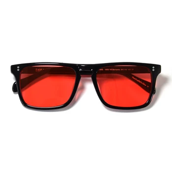 Robert Downey ochelari de Soare pentru red lentile de ochelari Moda Retro Bărbați ochelari de Soare de Brand Designer de Acetat de Rama de Ochelari