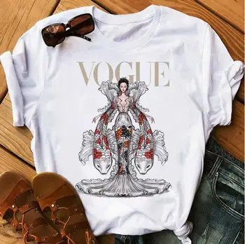 Femei Vara Graphic Tee Tricou Amuzant Printesa Vogue Harajuku Tricou Coreean Topuri Kawaii Streetwear