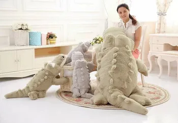 Noi 1buc 110cm - 200cm Drăguț animale de Dimensiuni Mari Simulare Piele de Crocodil Jucărie de Pluș pernă Perna Jucării Pentru Fete jucării pentru copii cadou de crăciun