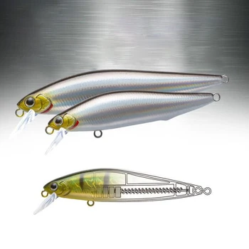 Minnow Wobbler Bass Pike de Pescuit Momeală Artificială de Argint Cuțit Lung Împușcat Scufundat Momeala 7g 10g Bass Mini Tungsten din Oțel Nada
