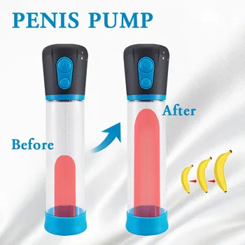 Marire Penis Pompa de Penis Vibrator Marirea Penisului Pompa de Vacuum Erectie Penis Extender Potențiator de sex Masculin Penisului Masturbator pentru Barbati