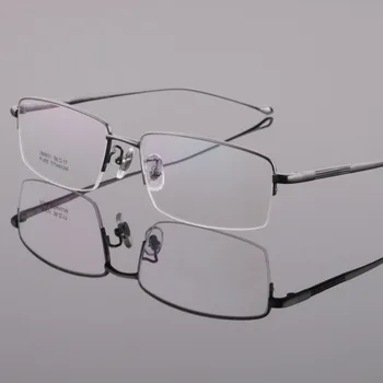 BCLEAR Jumătate de Ochelari fără ramă Ramă Optică Rețetă Semi-Rim Ochelari, Rame din Titan Pur de Moda Bărbați Ochelari Ultralight