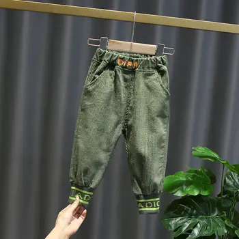 2020 nou Copil pentru Baieti Pantaloni de catifea Pantaloni Haine Copii Baby Boy Casual Fundul Primavara Toamna Copil Liber Pantaloni Lungi