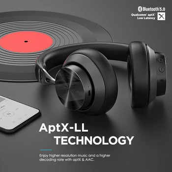Căști Fără Fir Mixcder E10 Bluetooth5.0 ANC AptX Cu Micro USB Cablu de 3,5 mm Bas Profund Muzica Jocuri de noroc Peste ureche Căști
