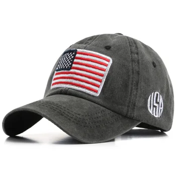 Steagul American Spălat Șapcă de Baseball pentru Bărbați Casual Sălbatice Șapcă de Camionagiu de Joacă în aer liber Lady Parasolar Tata Pac