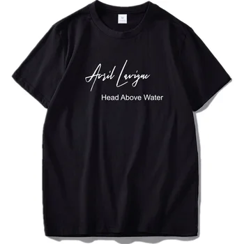 Capul Deasupra Apei Tricou Avril Lavigne Nou Album Camiseta Cadou Bumbac Echipajul Gât tricou Negru Unisex UE Dimensiunea