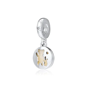 Se potrivește Brățară Pandora Perfect Amicii Farmec Legăna 925 Original Argint Margele pentru Femei Bijuterii de Luare kralen berloques