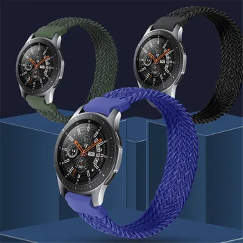 20mm 22mm Universal Watchbands pentru Samsung Galaxy Watch Activ 42/46mm Împletite Solo Bucla Curea pentru Ceas Huawei GT2E accesorii