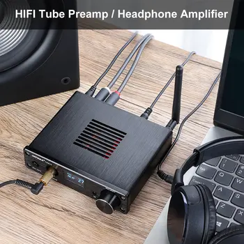 AIYIMA HiFi Bluetooth cu tuburi Vidate Pre Preamplificator Amplificator DAC USB Decodor Desktop Amplificator pentru Căști Pentru Acasă Amplificatoare de Sunet