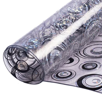 TULBURE fata de Masa din PVC rezistent la apa Dreptunghi Tabel Capac Transparent cu Bucatarie Model de Ulei Fețe de Masă Protector Birou Pad 1,5 mm