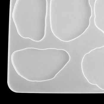 5 Neregulate Cavitatea Silicon, Rășină Epoxidică Cupa Pad Coaster DIY Meșteșug a Face Mucegai Alunecare Pad Izolare Pentru Rășină Art Decor Acasă