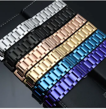 Solide din oțel inoxidabil watchbands pentru Dior Samsung S3 16mm 18mm 20mm 22mm Metal Ceas Trupa 46mm 42mm Curea Încheietura Ceasuri Brățară