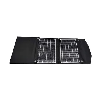 Noi ETFE 28W Încărcător Solar (5V/4.6 Max) Pliabil Portabil Solare Încărcător de Telefon 2 USB Panou Solar pentru iPhone Samsung iPad Comprimat