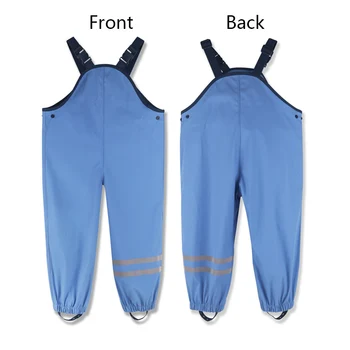 2020 PU Impermeabil Fete Salopete Sport în aer liber Baieti Pantaloni Ploaie de Primăvară Copii Pantaloni Albastru de Vară pentru Copii Haine Portocalii