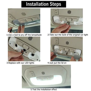 11 Buc Nici o Eroare Masina Interior Alb Becuri cu LED-uri Pachet Pentru VW Passat B5 1997-2005 Harta Dom Licență Lampa Accesorii