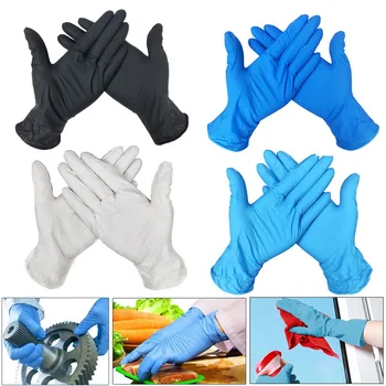 4 Culori, 100 BUC Mănuși de Unică folosință din Latex Pentru Curățare Acasă Alimentare/de Cauciuc/Mănuși de Grădină Universal Pentru Stânga Și Dreapta