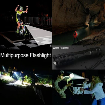 Tooniu CREE XML-L2 T6 Biciclete flahlight Impermeabil Biciclete Lumina 5 moduri Lanterna cu Zoom LED Lanterna pentru Echitatie, vanatoare camping