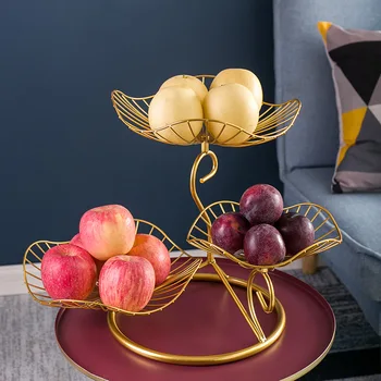 Coș cu fructe Stil Nordic Coș Raft Creative Fier Scobite de Scurgere Bol Snack Tava Creative de Depozitare a Fructelor WF