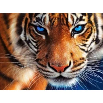 DIY 5D Full Diamond Pictura cruciulițe tigru de ochi albaștri Diamant Broderie Manual Modele Stras kituri