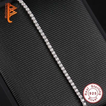 De Lux Cubic Zirconia Cristale Bratari De Tenis Pentru Femei Argint 925 Bratari & Brățări Femme De Mireasa Moda Bijuterii