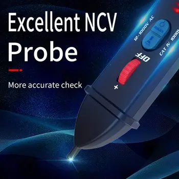 AVD07 Non-Contact Detector de Tensiune AC 12-1000V Test Pen Circuit Tester Priza Live Wire Verifica Modul Dual Cu 8 LED-uri