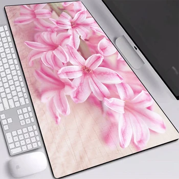 Floare roz Rogojini Soareci Pad Mari Tipărite Mouse Pad Personalitate cu Marginile Cusute Gaming mouse Pad pentru Prietena Ta sau Fiica