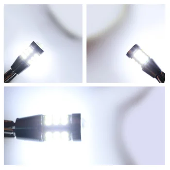 2 BUC Lampa de Semnalizare LED W16W T15 Bec Super-Luminos 3030 27SMD 1156 P21W BA15S Led-uri Canbus copiere Automată de Rezervă Lumini de Coada de Lampa 12V