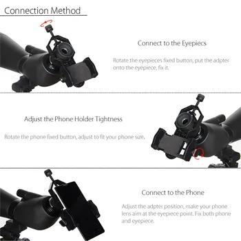 Microscop portabil Telescop Telefon Adaptor de Montare fotografie aparat de Fotografiat Stand Adaptor Pentru iPhone Samsung suport de Telefon