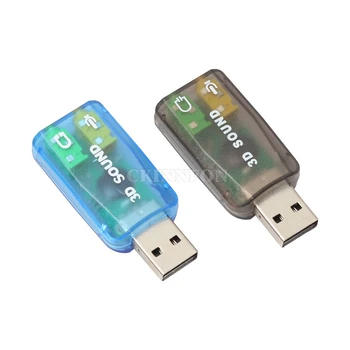 200X USB pentru Audio 3D placa audio Externa pe USB Adaptor 5.1 Canale de Sunet Profesionale Microfon de 3,5 mm Interfata Audio De