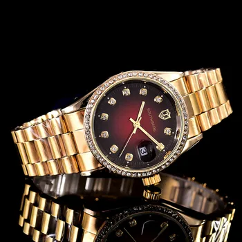 2020 SOUTHBERG Femei Chronograph Gold Ceas Sport Doamnelor Diamant Xfcs Analog Femei Cuarț Ceas de mână 3.6 CM
