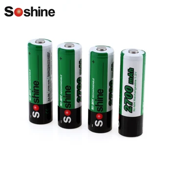 4buc/Pachet Soshine Ni-MH AA 2700mAh Baterie Reîncărcabilă 2A Baterii Batterij Bateria +Acumulator Portabil de Stocare Suport Cutie