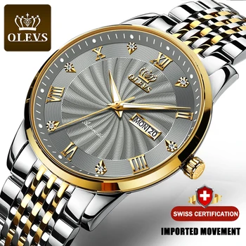 OLEVS Bărbați Ceas Mecanic de Brand de Top de Lux Automatic Watch Sport din Oțel Inoxidabil Impermeabil Ceas Barbati relogio masculino 6530