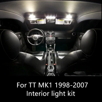 Shinman 8pcs canbus Auto Becuri cu LED-uri Auto de Interior Kit de Lumina Lămpi Pentru Audi TT MK1 1998-2007 accesorii auto fara Eroare