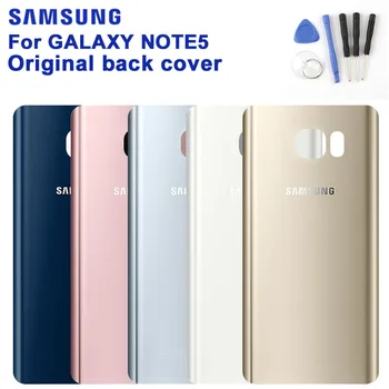 SAMSUNG Original Spate Capac Baterie Coajă de Telefon Pentru Samsung Galaxy Note 5 SM-N9208 N9208 N9200 N920t N920c Note5 de Sticlă mai Puțin