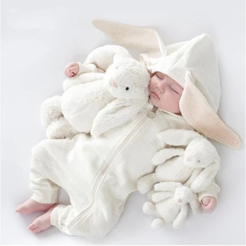 Primavara Toamna Anului Nou-Născuți Haine Pentru Copii Bunny Baby Salopetă De Bumbac Hanorac Fete Nou-Născut Body-Uri De Moda Pentru Sugari Costum Baieti Haine