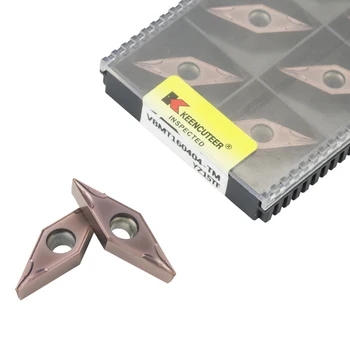 10 CNC lame VBMT160404-TM VBMT160408-MV singur-fețe în formă de V, lama ceramica de prelucrare oțel inoxidabil piese din aluminiu