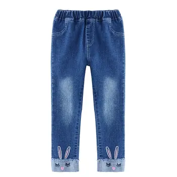 În 2020, Noile Fete de Moda Blugi Fetita de tip Boutique de Haine Toamna Pantaloni Denim Adolescenți Pantaloni Lungi Pantaloni Copii 2-11ani