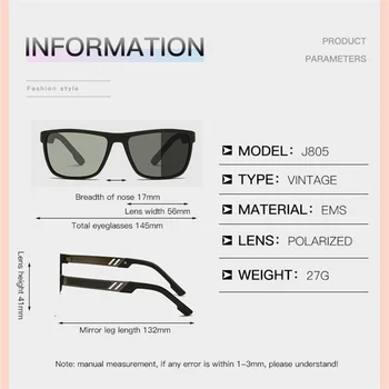 2020 TR90 Polarizate Fotocromatică ochelari de Soare Barbati Cameleon Conducere Ochelari de Soare Femei de Epocă Pătrat Ochelari de protectie UV400 Gafas