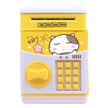 Bani de Depozitare Panda Electronice Piggy Bank ATM Parola Caseta de Bani în Numerar, Monede Caseta de Economisire Bancare în condiții de Siguranță Cutie Automata Depozit Cadou
