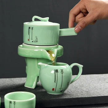 China Ceai Kung Fu Set 6 Cesti de Ceai Echitabil Cupa Roti Apă Ceainic Ceramica ceainic Ceasca stil Chinezesc teaset cadou Cafea, Seturi de Ceai B030