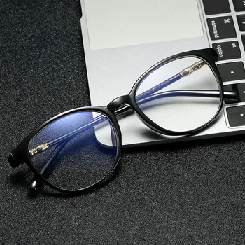 Lumina albastra Anti-ochelari femei obiectiv clar ochelari de calculator bărbați Anti Blue Ray Ochelari de cal Ecran de Blocare Pahare Rotunde ochelari de citit