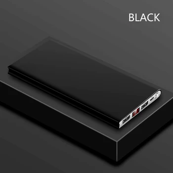 20000mAh Ultra Slim Power Bank Dual USB Baterie Externă Poverbank cu afisaj Digital Mobil Încărcător Portabil Powerbank