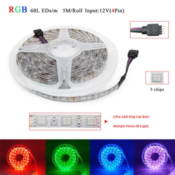 5m 10m 15m RGBW RGBWW RGB LED Strip Lumina 5050 SMD 2835 Flexibil Panglică Luces Led Strip DC12 IR WiFi Contoller+Adaptor UE