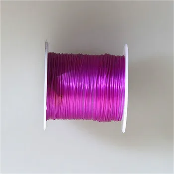 10 Buc/set 10m Cablu Elastic Roșu Albastru Verde Violet Negru cu Diametrul de 1mm Plat Șir Coarda Fir pentru a Face brățări Bijuterii DIY