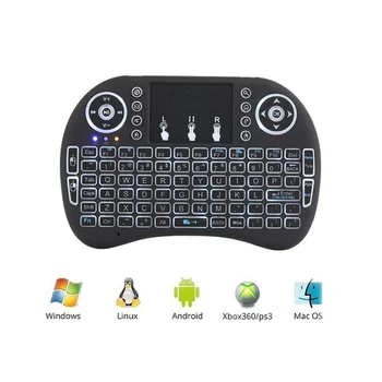 Vmade i8 Mini Wireless Tastatură cu iluminare din spate 2.4 GHZ rusă engleză spaniolă 3 Culoare Air Mouse-ul Pentru Laptop Smart Mini Android TV Box