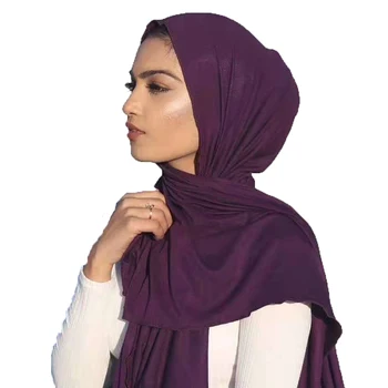 Modă Femei Musulmane de Vară Subțire Hijab Esarfa Fular Femme Dimensiune Plus Hijabs Islamic Șaluri Monofazate Vălul Pentru Femei 85*180cm