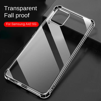 Premium rezistent la Șocuri Clar Silicon Transparent Caz de Telefon Pentru Samsung Galaxy A42 5G S20 FE Transparent de Protecție Caz Înapoi