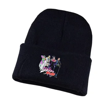 Anime Jo-Jo ' s Bizarre Adventure Hat Kujo Jotaro Capac Pălărie Beanie Capac Tricotate Cosplay Costum Unisex Imprimare Adult Casual Bumbac pălărie