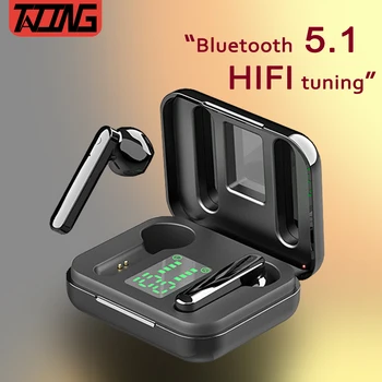 Va trateaza Bluetooth 5.1 Căști HIFI Tuning Cască Stereo Wireless Sport Căști Cu Microfon Display LED Mare de Încărcare a Bateriei Cutie